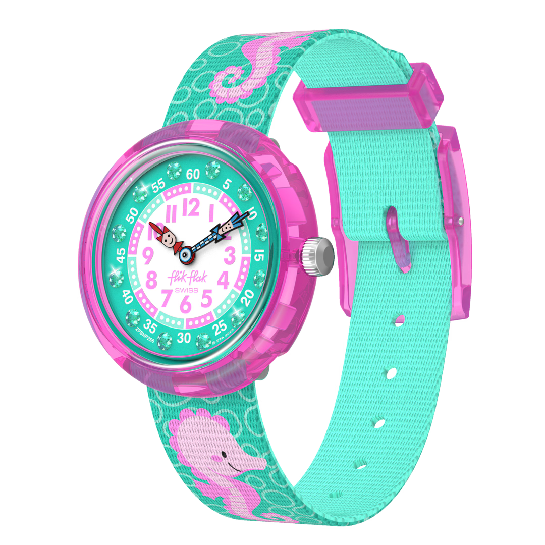 Orologio Flik Flak Bubbly Seahorse