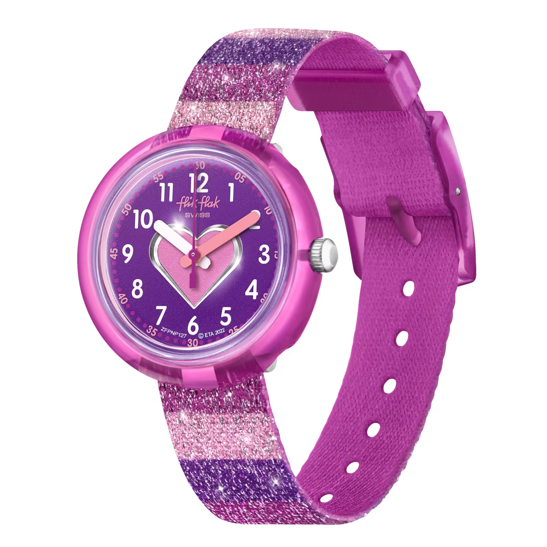 Orologio Flik Flak Stripy Glitter