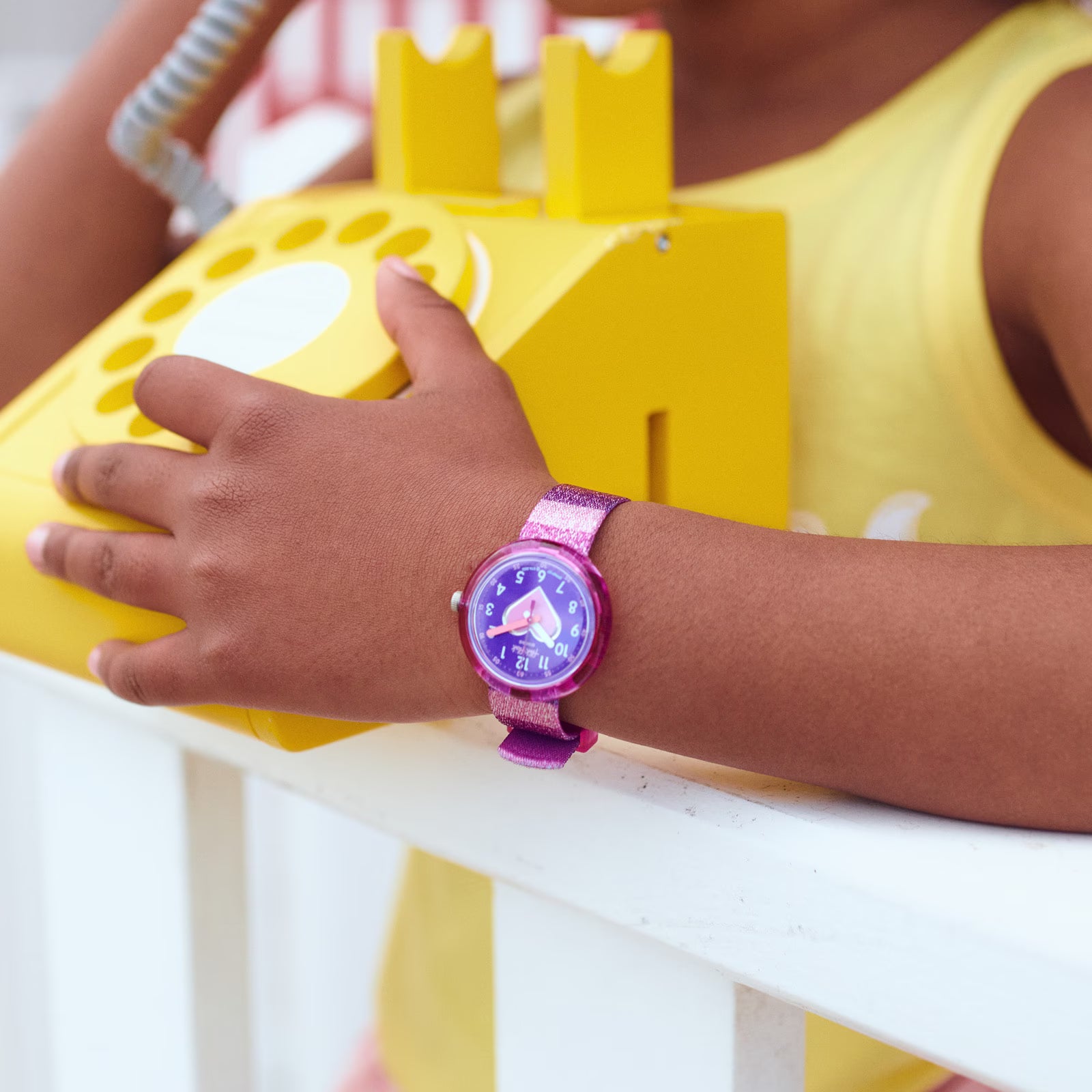 Orologio Flik Flak Stripy Glitter
