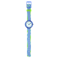 Orologio Flik Flak Flip It Blue – vista frontale su sfondo bianco – orologio educativo per bambini – CICCO Gioielleria