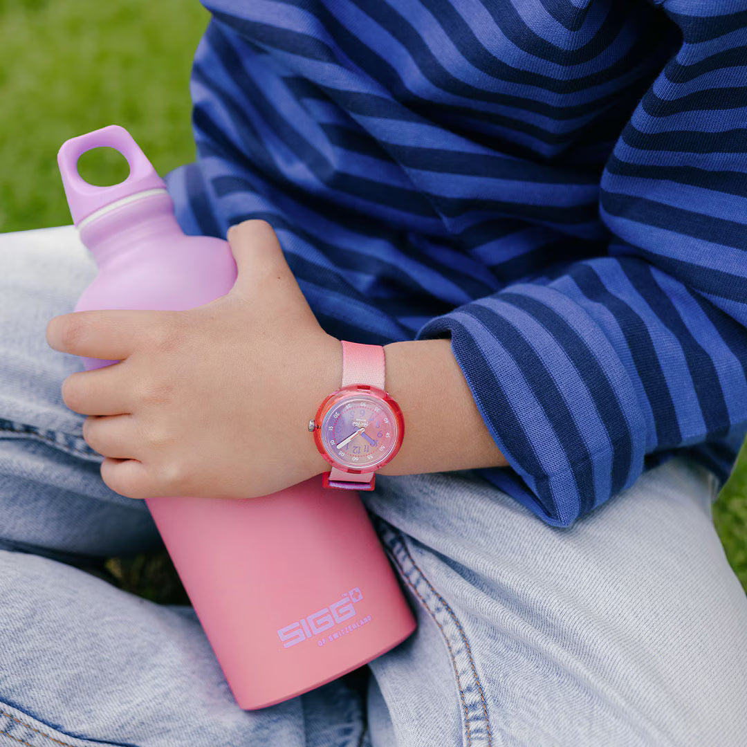 Orologio Flik Flak x SIGG Quench in Pink