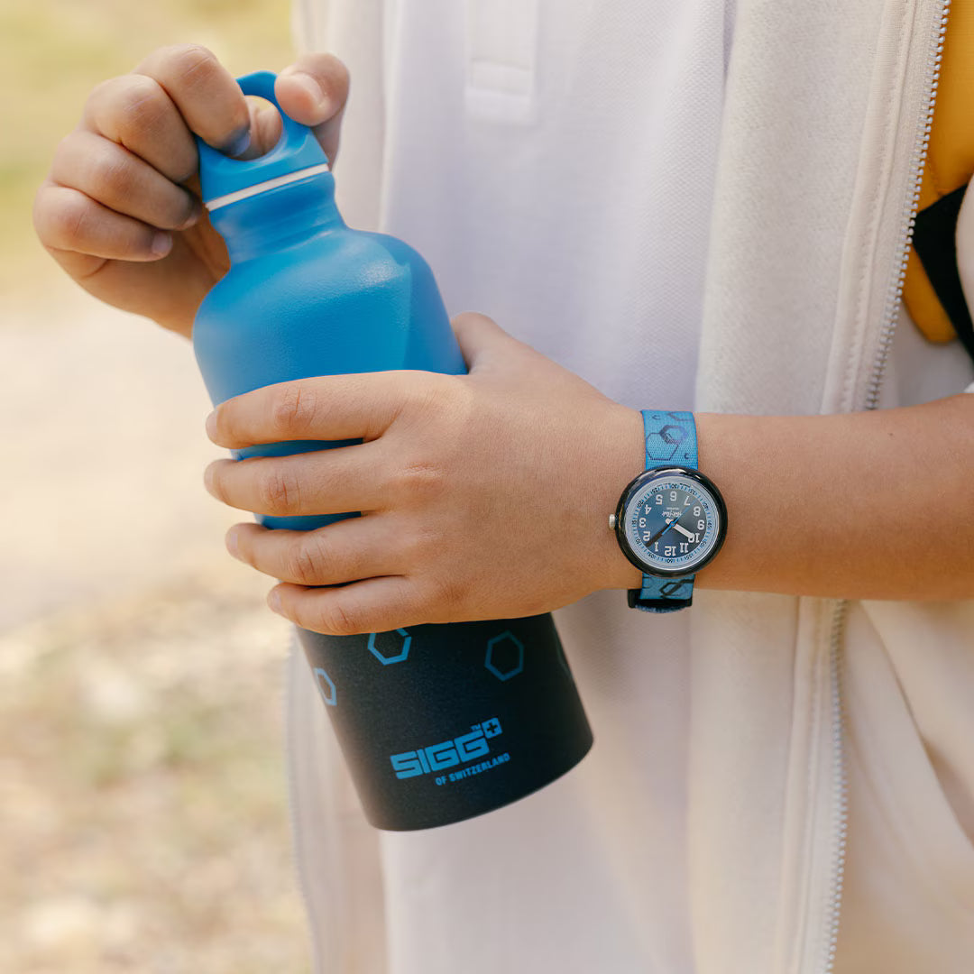 Orologio Flik Flak Quench in Blue – Indossato – Orologio educativo per bambini da Cicco Gioielleria