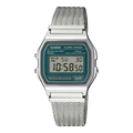 Casio Vintage A158WEM-3EF orologio digitale A158 maglia Milano verde scuro unisex
