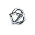 Trollbeads Equilibrio degli Opposti TAGBE-20170 – Bead in argento 925 con cuori intrecciati, design Louise Rimpler