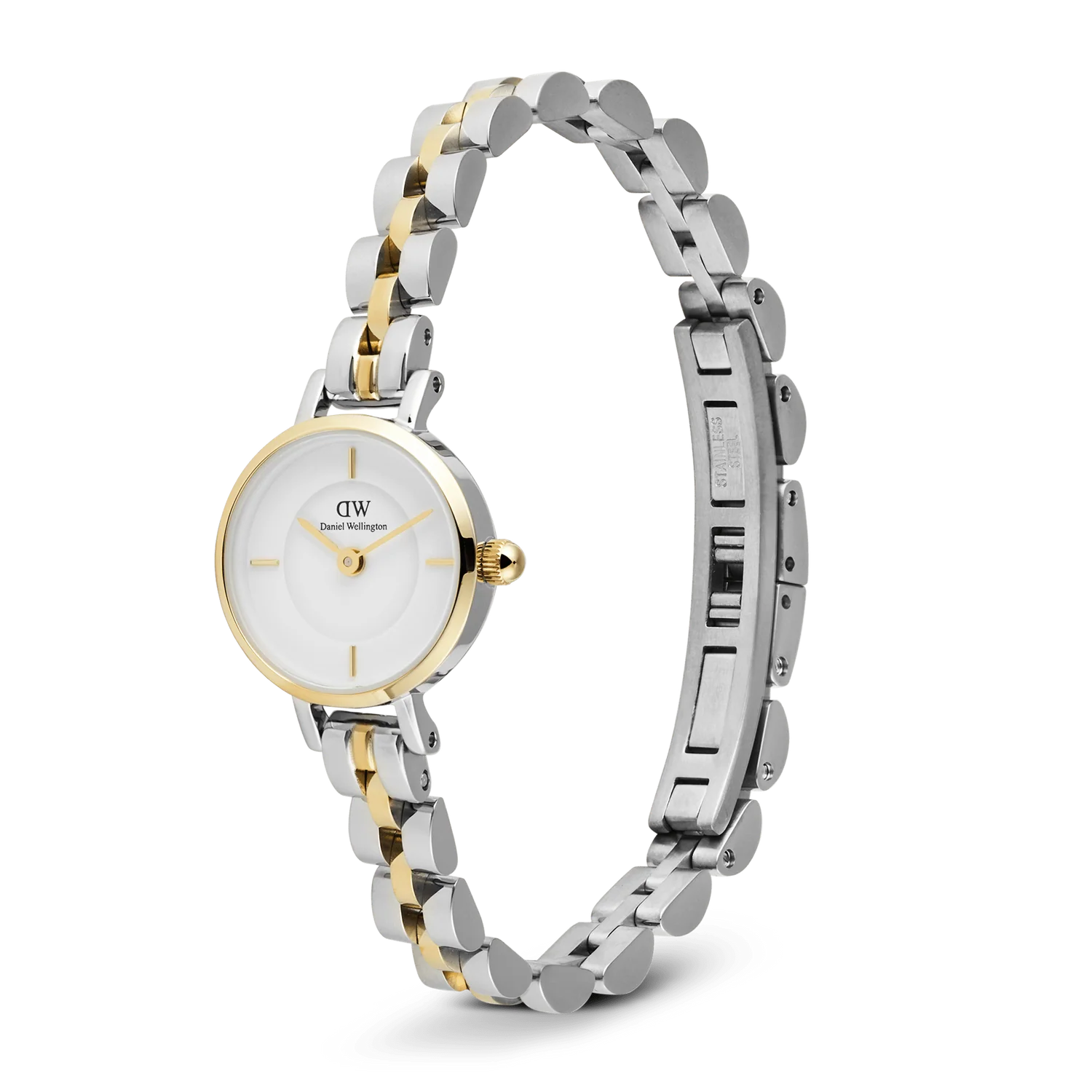 DW00100923 - Petite Mini Arch 3-Link Two Tone Gold