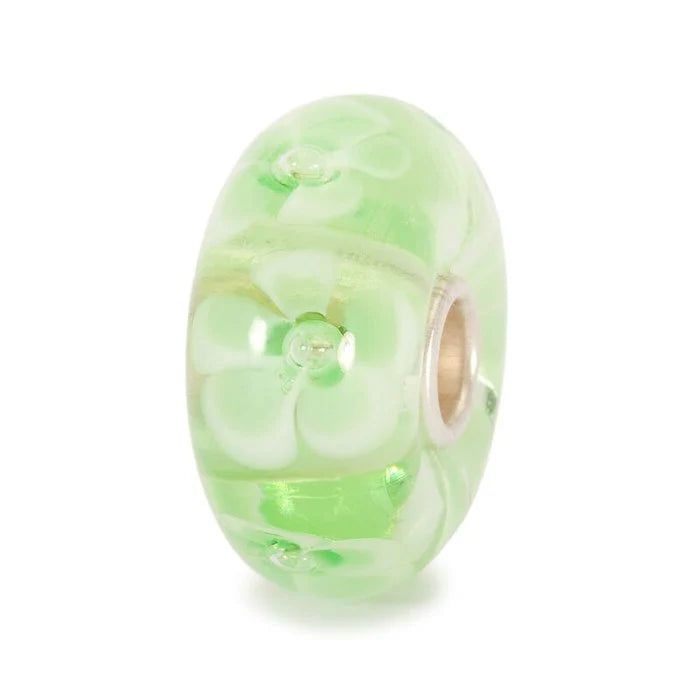 Bead Trollbeads Fiore di Lime TGLBE-10097 – Vetro Verde Sfaccettato – Cicco Gioielleria