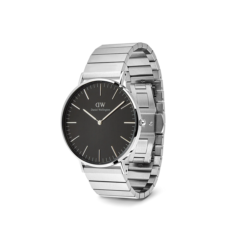 DW00100774 - Classic Piano Link Onyx Silver -