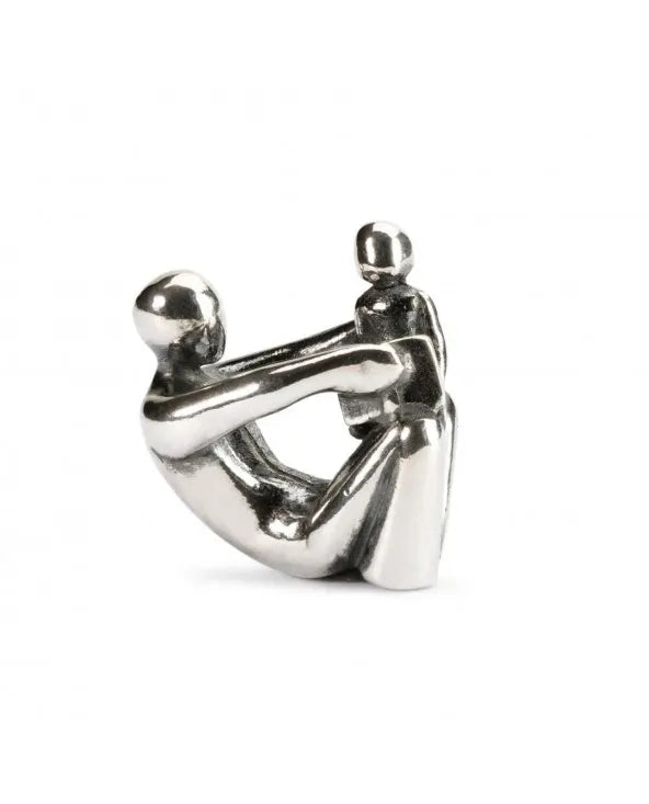 Trollbeads Nonno TAGBE-50020 – Bead in argento 925 con volto scolpito, simbolo di saggezza e legame tra generazioni