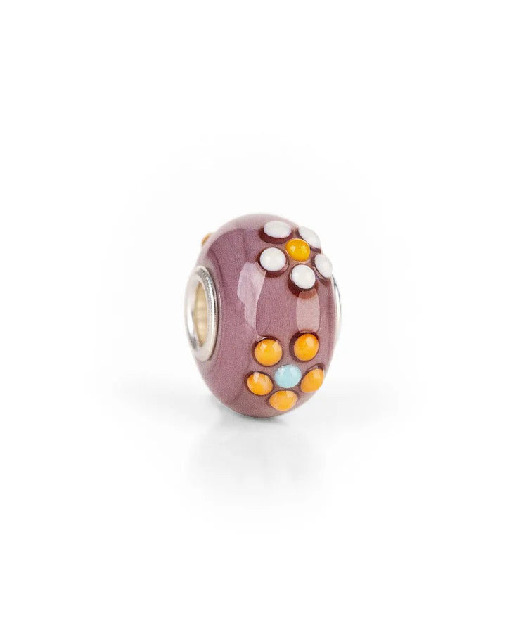 Trollbeads Bouquet Viola TGLBE-20144 – Bead Vetro Thun by Trollbeads