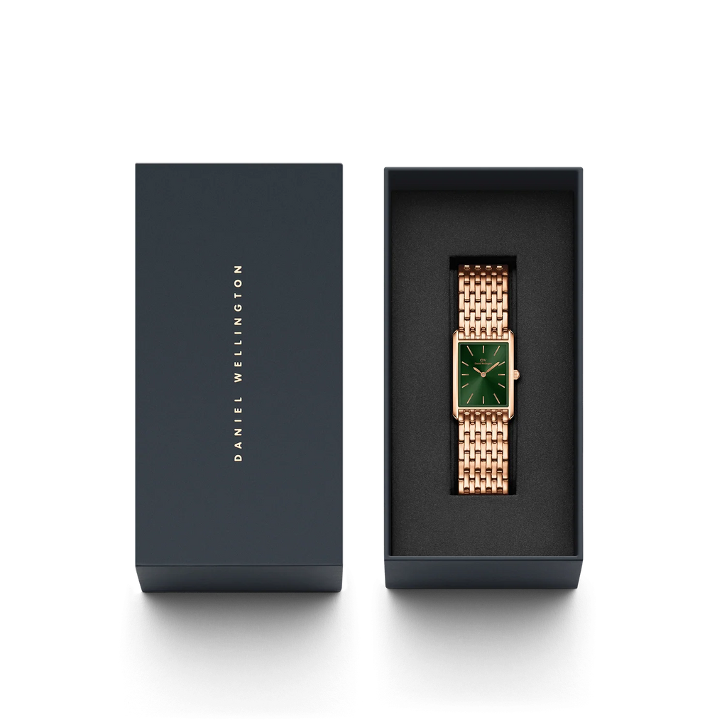 Daniel Wellington Bound 9-Link Emerald Sunray Rose Gold – Packaging – Orologio donna DW00100704