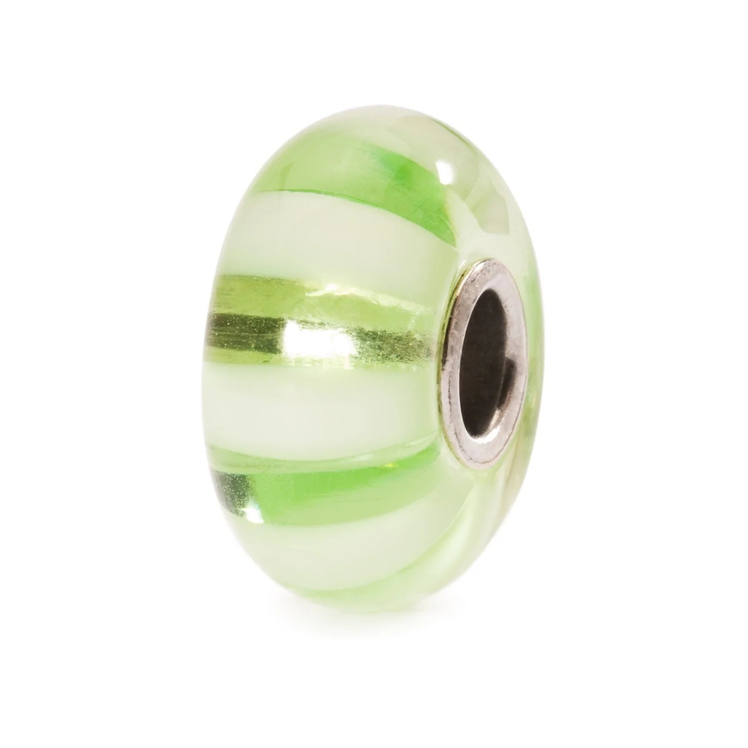 Trollbeads Strisce Verde Limone TGLBE-10246 – Charm in vetro – Trollbeads da Cicco Gioielleria