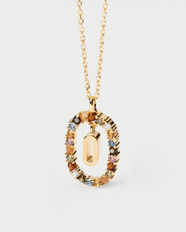 Collana PDPAOLA Lettera CO01-272 - variante lettera [O] su sfondo neutro