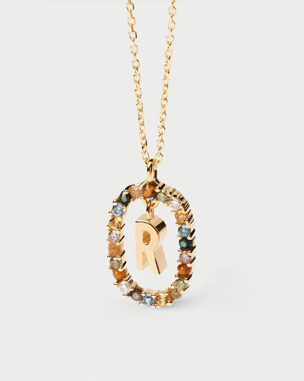 Collana PDPAOLA Lettera CO01-272 - variante lettera [R] su sfondo neutro