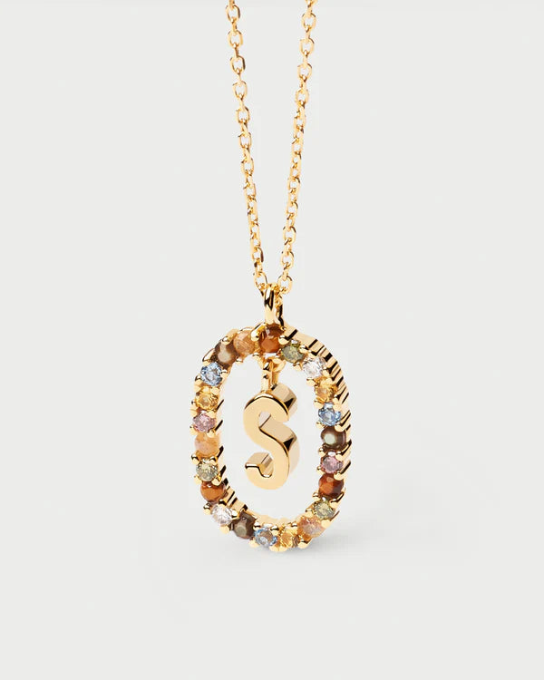 Collana PDPAOLA Lettera CO01-272 - variante lettera [S] su sfondo neutro