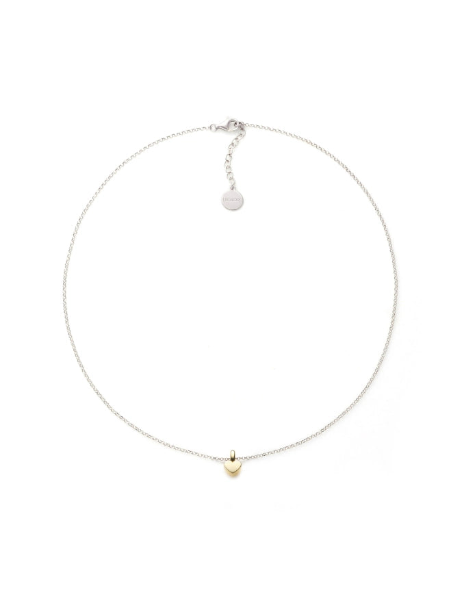 Collana Argento 925 Bicolore con Cuore – UNOAERRE da CICCO Gioielleria