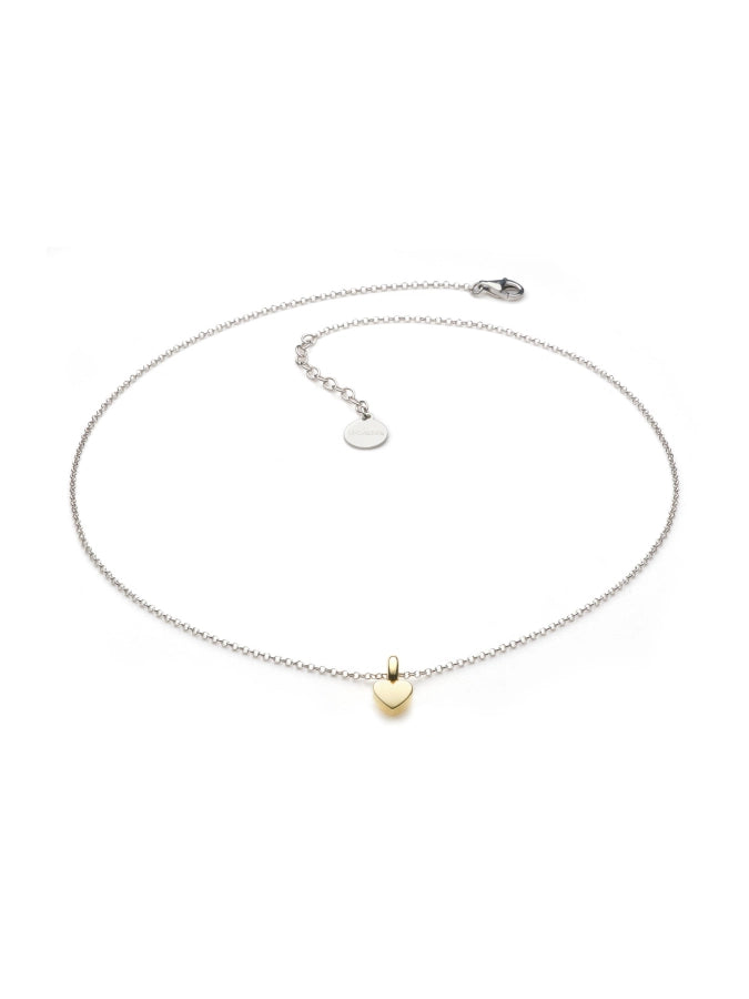 Collana Argento 925 Bicolore con Cuore – Vista dettaglio – UNOAERRE da CICCO Gioielleria