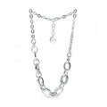 UNOAERRE 1940 – Collana catena forzatina ovale argentata 47 cm su sfondo neutro – Cicco Gioielleria