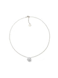 Collana Argento 925 con Fiore di Zirconi – Vista Frontale – UNOAERRE da CICCO Gioielleria