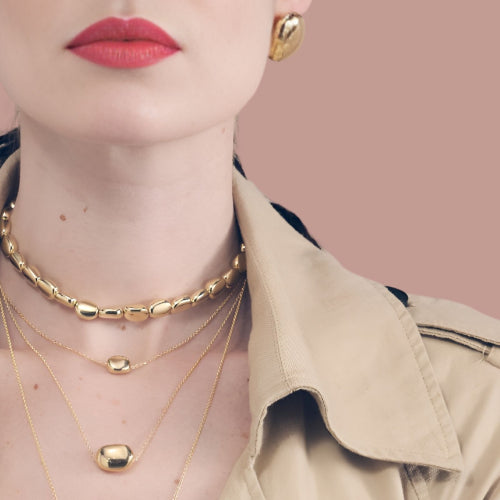 UNOAERRE ARGENTO - 6452 Collana in argento dorato mini Boule