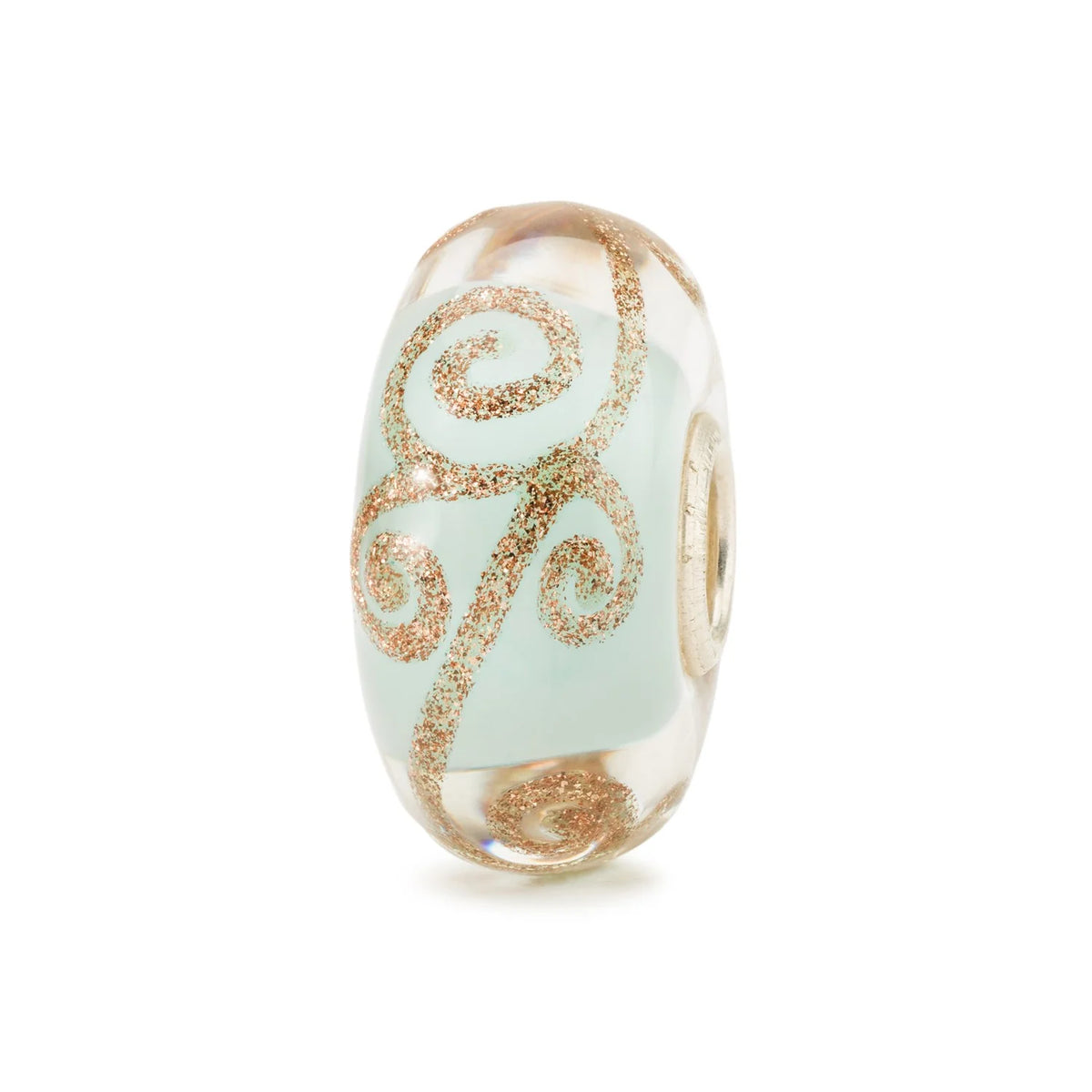 Trollbeads TGLBE-20108 Fiducia – Bead in vetro di Murano e argento 925 – Cicco Gioielleria