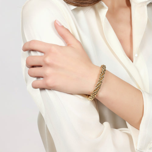 Bracciale Armella Dorato UNOAERRE - vista indossato - CICCO Gioielleria