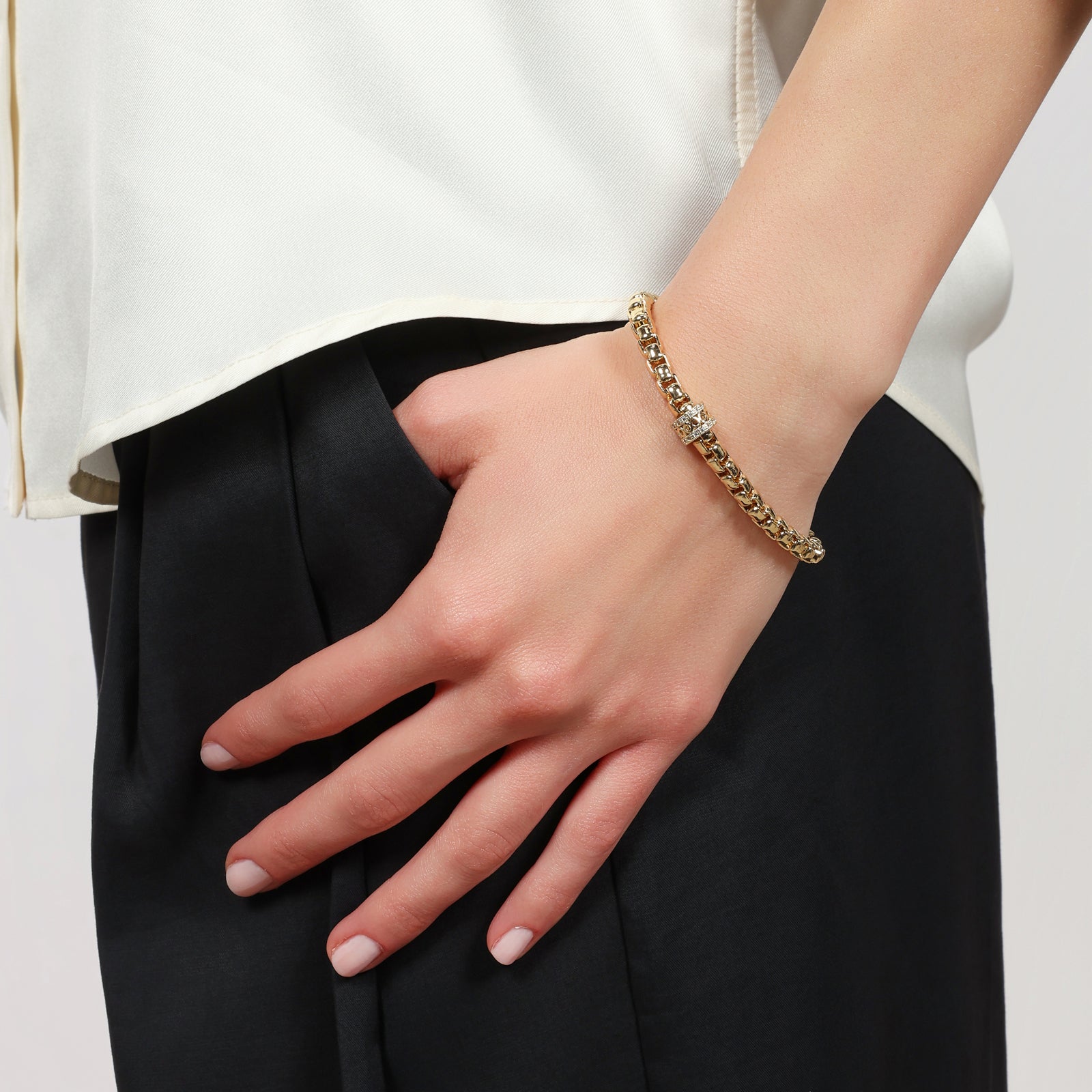 UNOAERRE - 2802 Bracciale veneziana dorato