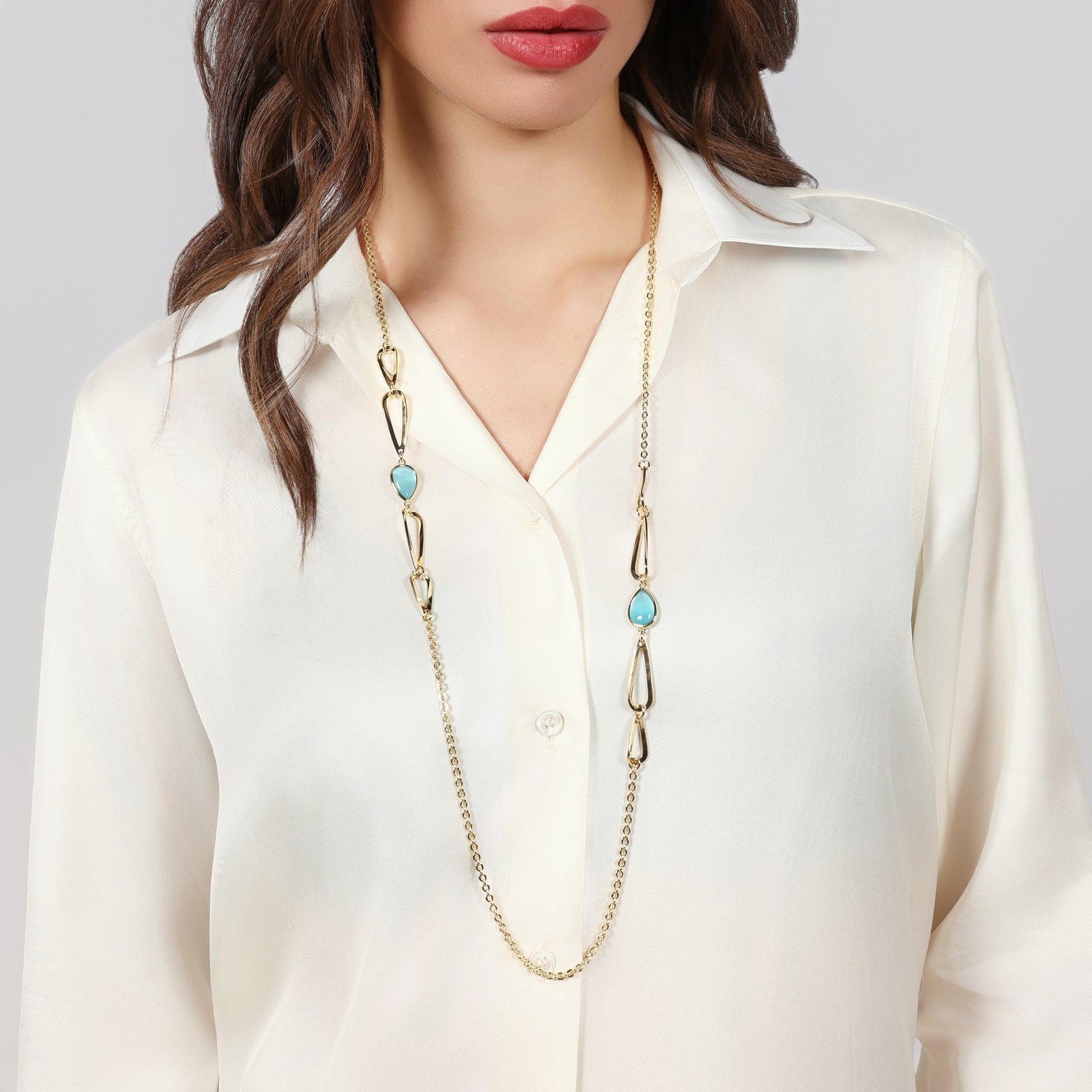 UNOAERRE - 2834 Collana Joya goccia azzurra