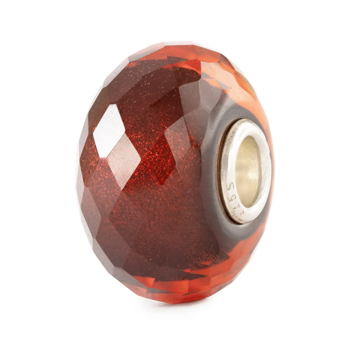 Trollbeads Fiaba d’Inverno TGLBE-30077, bead in vetro su sfondo neutro – CICCO Gioielleria
