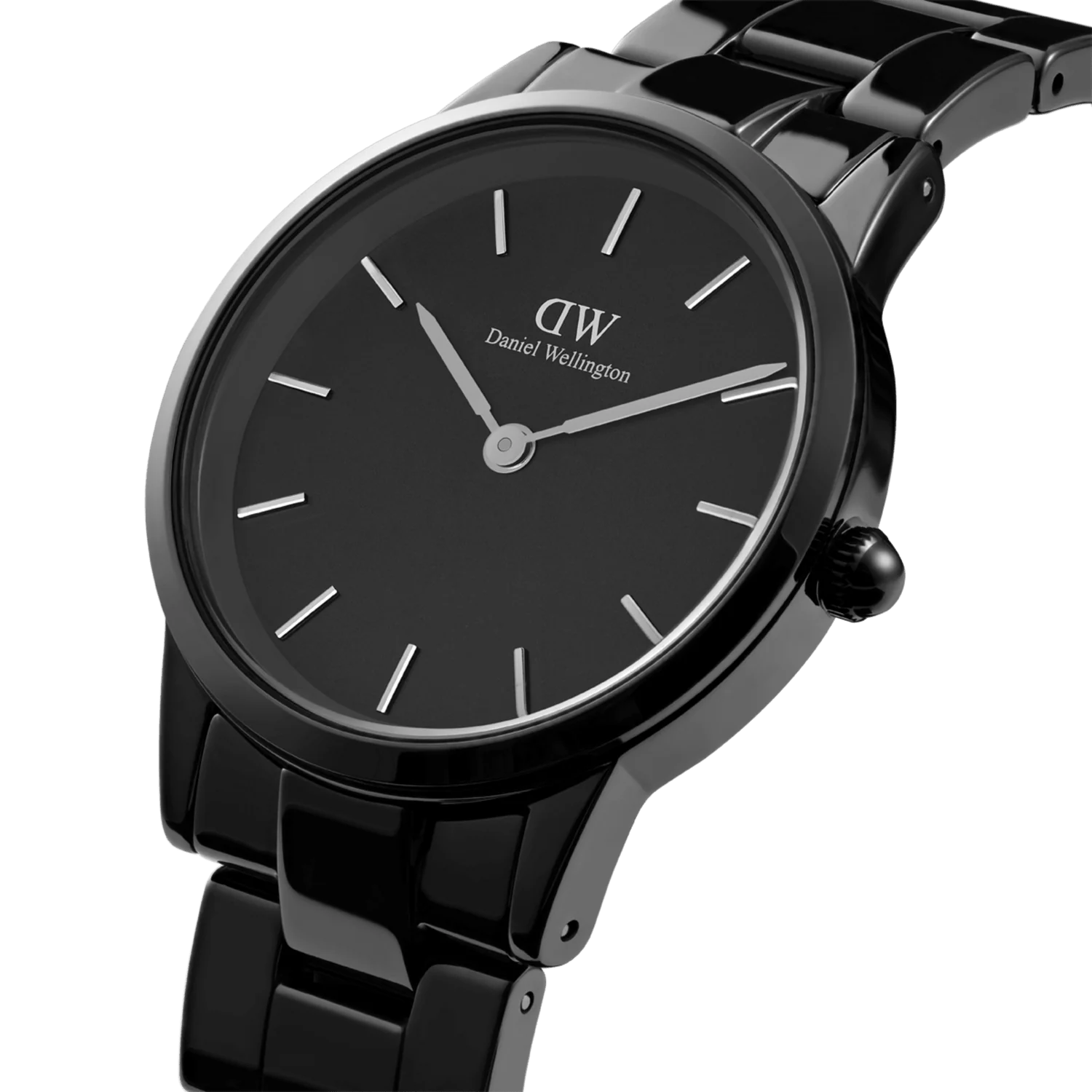 Orologio Daniel Wellington Iconic Link Ceramic – Vista laterale – Cicco Gioielleria