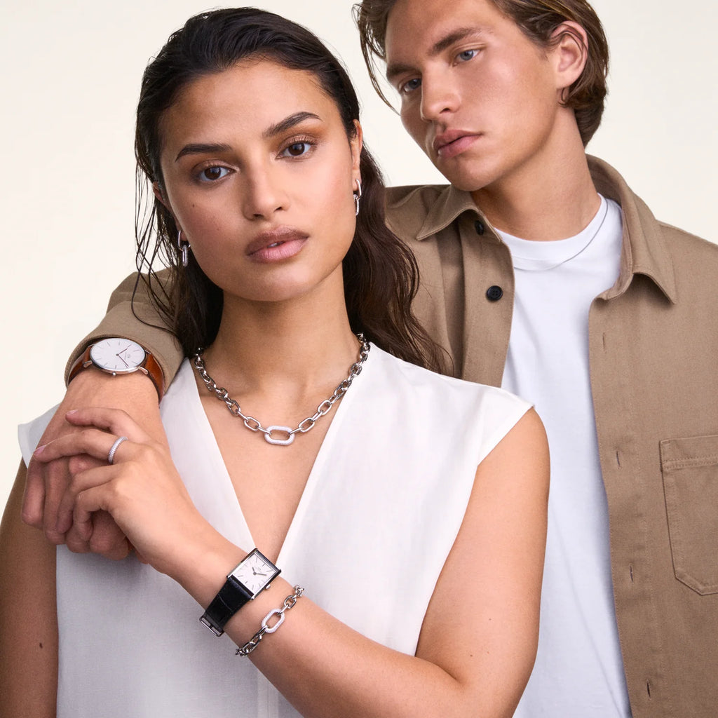 DW00100697 - Bound Black Crocodile Silver