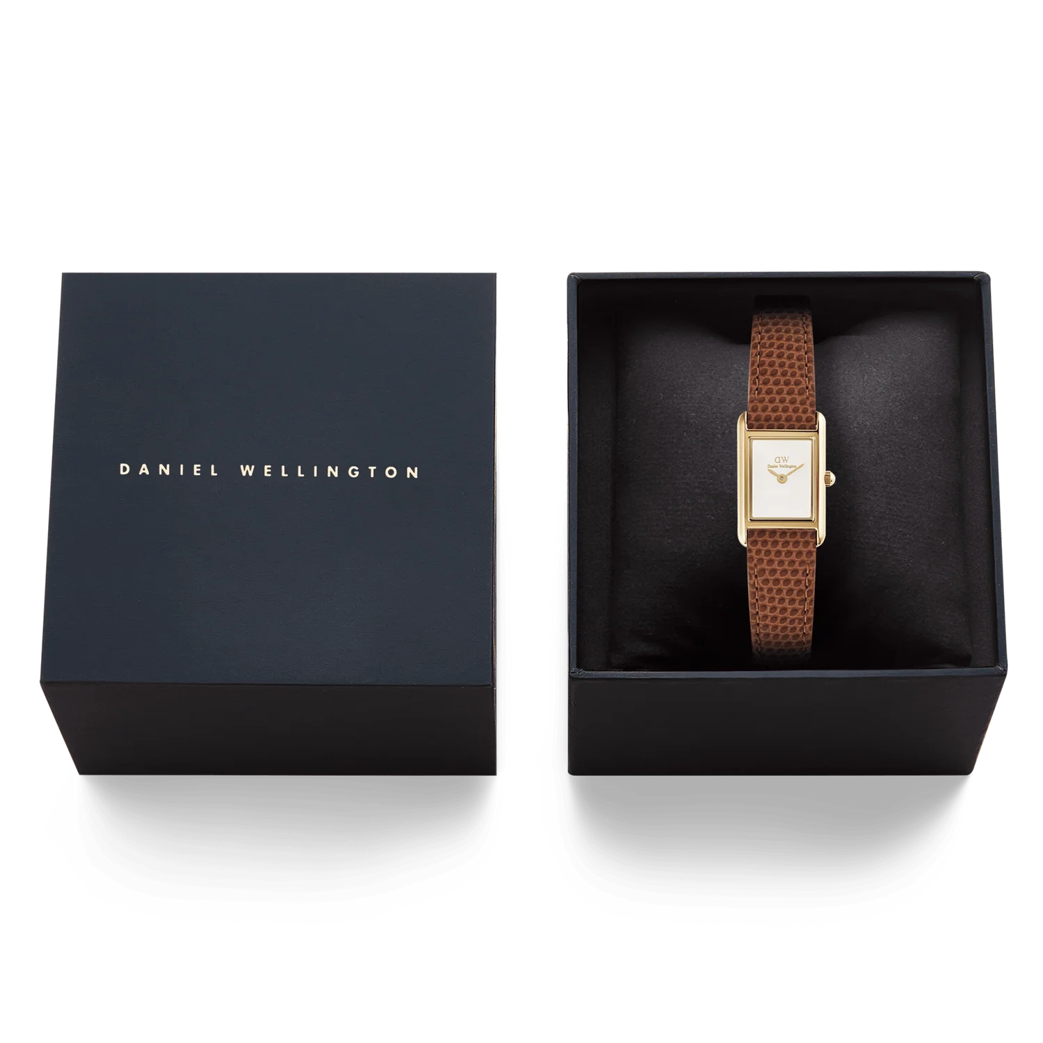 DW00100905 - Bound Mini Light Brown Lizard Gold