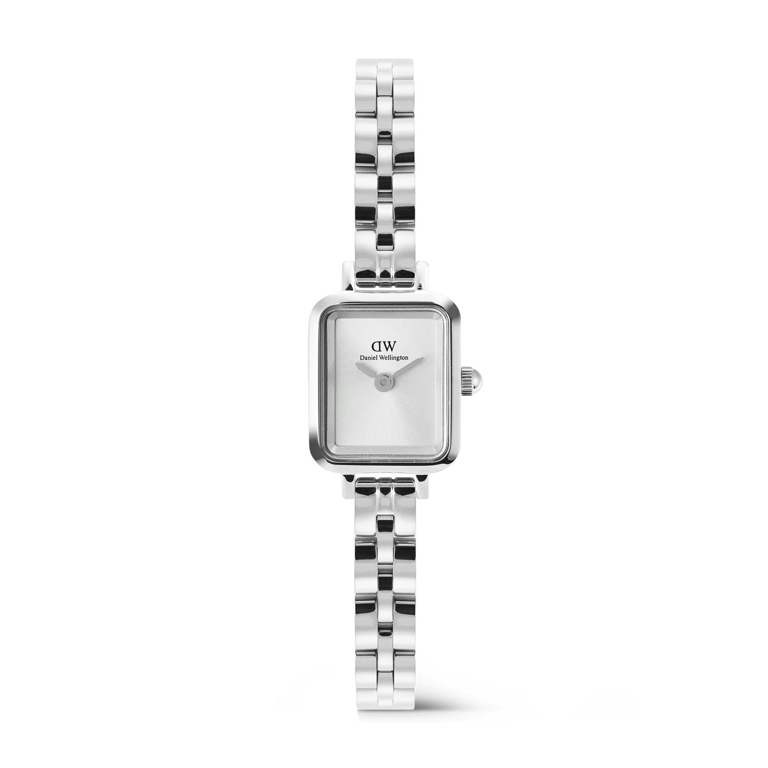 Orologio Daniel Wellington Quadro Mini Arch 3-Link White Sunray Silver DW00100844 – Cicco Gioielleria