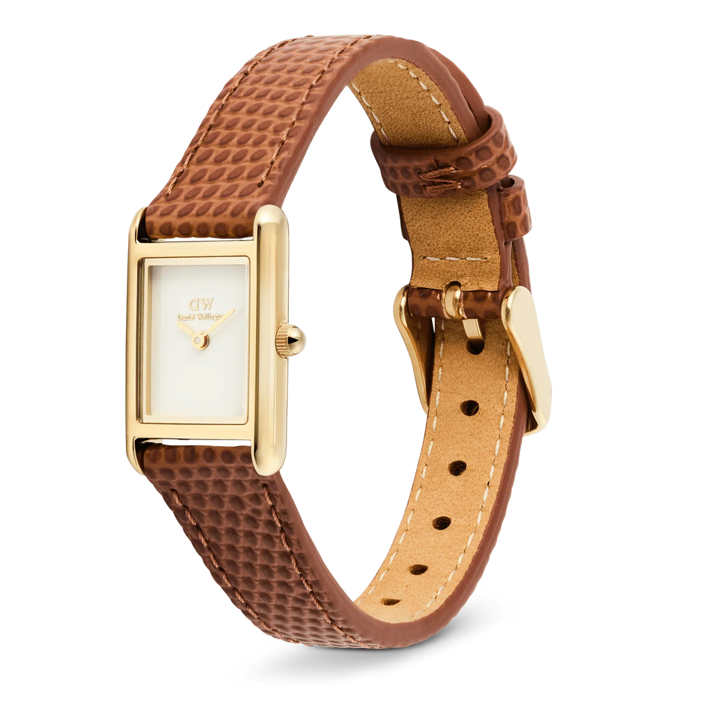 DW00100905 - Bound Mini Light Brown Lizard Gold