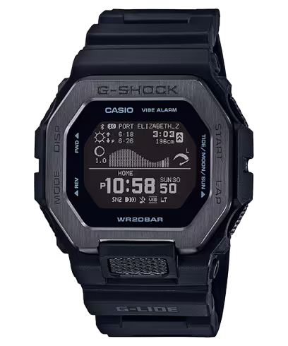 Casio G-Shock GBX-100NS-1 G-LIDE orologio surf Bluetooth - vista frontale
