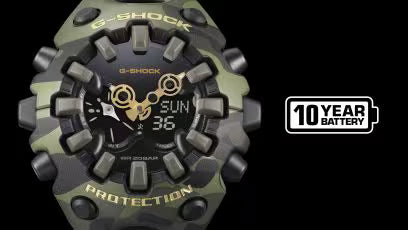 Casio G-SHOCK GA-V01CMG-3A – Batteria con autonomia 10 anni – Orologio Bold Camo da Cicco Gioielleria