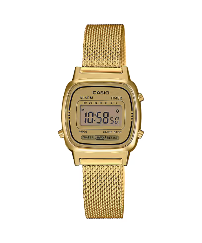 Casio Vintage LA670WEMY-9EF orologio digitale donna con cinturino a maglie da CICCO Gioielleria
