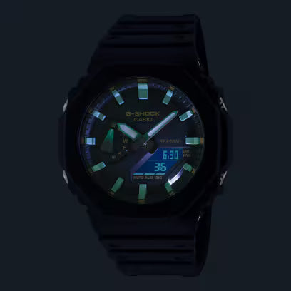 Casio G-SHOCK GA-2100RC-1A - Dettaglio al buio | CICCO Gioielleria