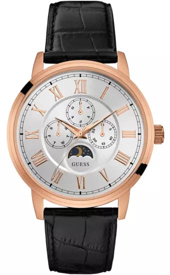 Guess Delancy W0870G2 – Orologio uomo multifunzione oro rosa su sfondo neutro – da Cicco Gioielleria