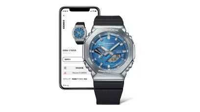 Casio G-SHOCK GBM-2100A-2B – Connettività Bluetooth – Orologio sportivo acciaio quadrante celeste – Cicco Gioielleria