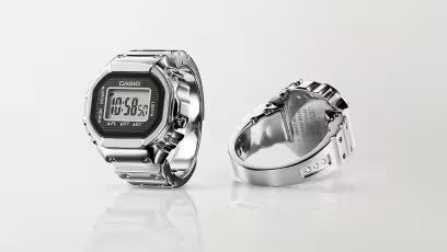 Casio G-SHOCK CRW-001-1ER – Dettaglio struttura anello in metallo MIM nero – CICCO Gioielleria