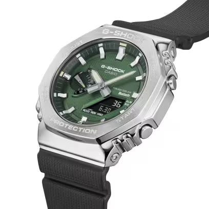 Casio G-SHOCK GBM-2100A-1A3ER – Dettaglio quadrante ottagonale metallico – CICCO Gioielleria