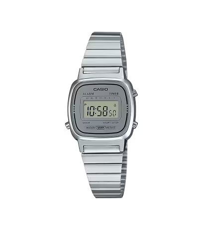 Casio Vintage LA670WES-7A – Orologio digitale donna argentato specchio da Cicco Gioielleria
