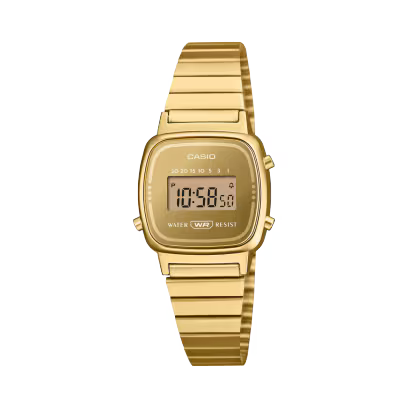 Casio Vintage LA670WEGS-9A – Orologio digitale donna dorato specchio da Cicco Gioielleria