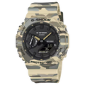 Casio G-SHOCK GA-2100CM-5A - Vista frontale orologio camouflage bio-based | CICCO Gioielleria