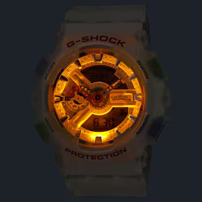 Casio G-SHOCK × Pokémon GA-110PKM-7AER – Illuminazione LED del quadrante – Orologio Pokémon da Cicco Gioielleria