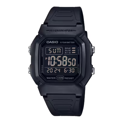 Casio W-800H-1B orologio vintage digitale multifunzione nero