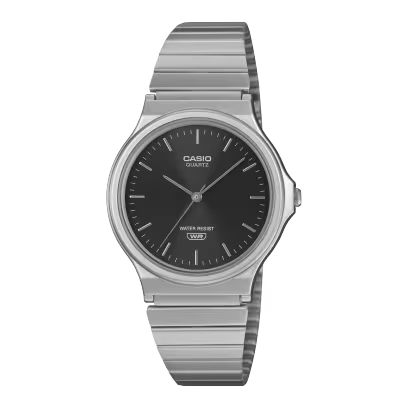 Orologio Casio MQ-24DA-1A – Vista laterale – Cassa in resina con quadrante nero – Cicco Gioielleria