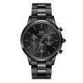 Orologio Daniel Wellington Iconic Chronograph Link Onyx Black DW00100642 Vista Frontale | CICCO Gioielleria