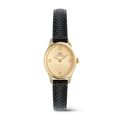DW00100897 - Ophelia Mini Black Lizard Unitone Guilloché Gold