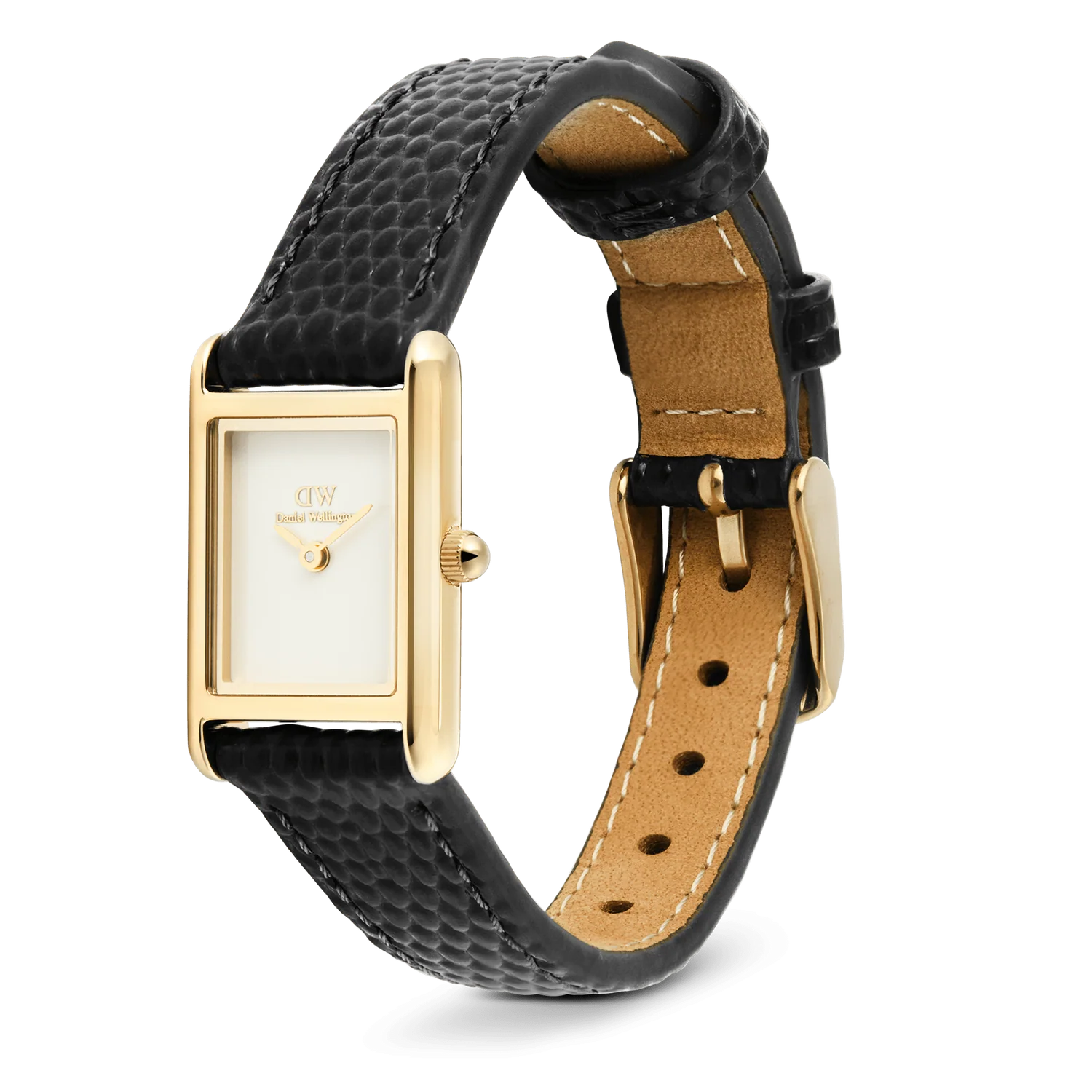 DW00100903 - Bound Mini Black Lizard Gold